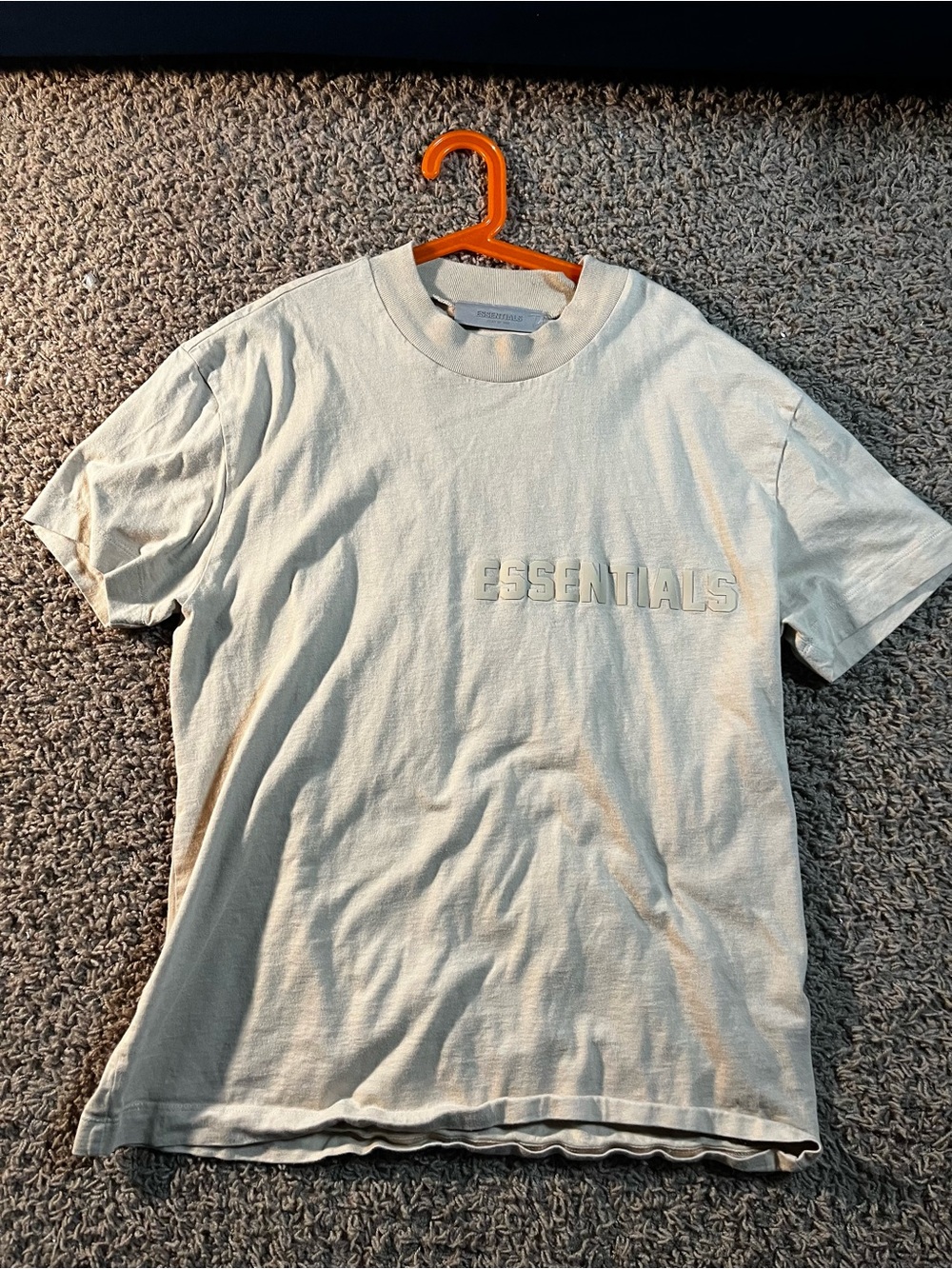 Essentials Crewneck T-Shirt in Light Cream